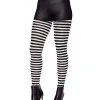 Spirit Halloween Black And White Striped Tights 2 Spirit Halloween Black And White Striped Tights -Spirit Halloween 01002872 a
