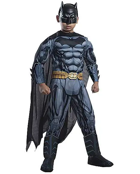 Spirit Halloween Kids Grey And Black 3D Batman Costume - DC Comics 3 Spirit Halloween Kids Grey And Black 3D Batman Costume - DC Comics