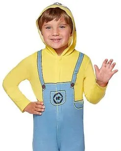 Spirit Halloween Toddler Minions One Piece - Despicable Me -Spirit Halloween 01357250 c