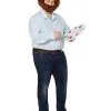 Spirit Halloween Adult Bob Ross Plus Size Costume -Spirit Halloween 01393990 a