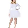 Spirit Halloween White Plus Size Tutu Starter Dress