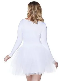 Spirit Halloween White Plus Size Tutu Starter Dress -Spirit Halloween 01394899 c