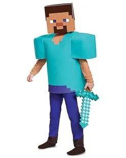 Spirit Halloween Kids Steve Costume Deluxe - Minecraft -Spirit Halloween 01448075 d