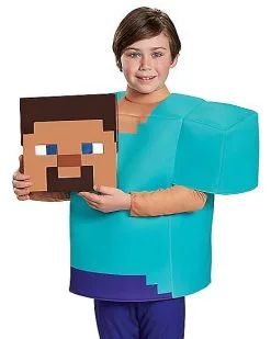 Spirit Halloween Kids Steve Costume Deluxe - Minecraft -Spirit Halloween 01448075 e