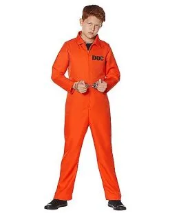 Spirit Halloween Kids Escaped Convict Costume 7 Spirit Halloween Kids Escaped Convict Costume -Spirit Halloween 01456821 a