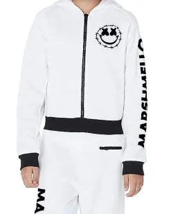 Spirit Halloween Kids Marshmello Logo Jumpsuit Costume -Spirit Halloween 01506682 b