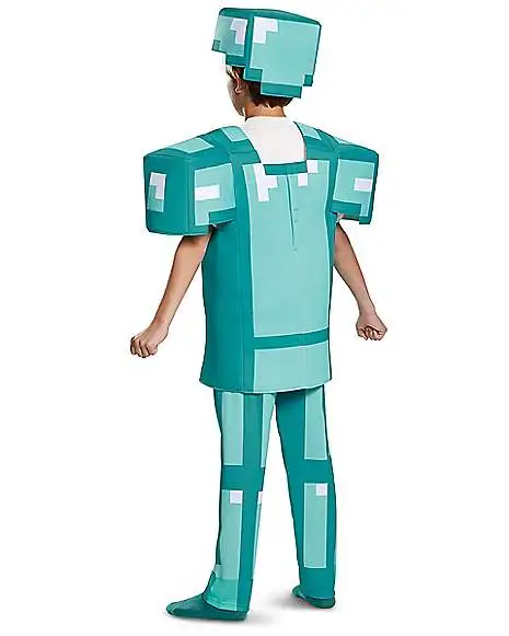 Spirit Halloween Kids Armor Deluxe Costume - Minecraft 4 Spirit Halloween Kids Armor Deluxe Costume - Minecraft - Image 2