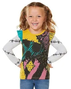 Spirit Halloween Toddler Sally Long Sleeve T Shirt - The Nightmare Before Christmas
