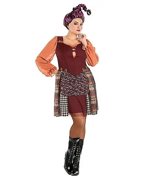 Spirit Halloween Adult Mary Sanderson Plus Size Dress - Hocus Pocus 3 Spirit Halloween Adult Mary Sanderson Plus Size Dress - Hocus Pocus