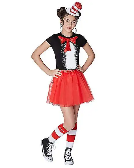 Spirit Halloween Kids Cat In The Hat Costume Kit - Dr. Seuss 3 Spirit Halloween Kids Cat In The Hat Costume Kit - Dr. Seuss
