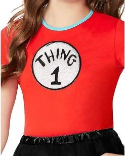 Spirit Halloween Kids Thing 1 And Thing 2 Costume Kit – Dr. Seuss -Spirit Halloween 07616469 c