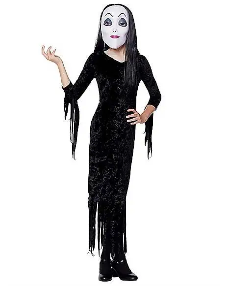 Spirit Halloween Kids Morticia Addams Costume - The Addams Family 2 3 Spirit Halloween Kids Morticia Addams Costume - The Addams Family 2