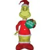 AIRBLOWN GRINCH W/ORNAMENTGIA -Spirit Halloween SS113003G