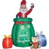 ANIMATED AIRBLOWN POP UP SANTA -Spirit Halloween SS117809G