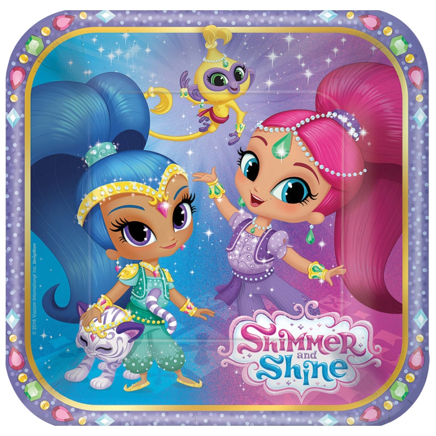 SHIMMER SHINE SQ PLATES 7I 3 SHIMMER SHINE SQ PLATES 7I