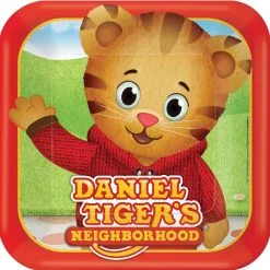 DANIEL TIGER SQ PLATE 9"