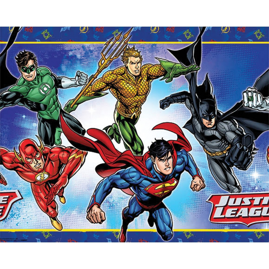 JUSTICE LEAGUE TABLE COVER 3 JUSTICE LEAGUE TABLE COVER