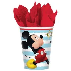 DISNEY MICKEY CUPS 9OZ 8 PACK