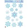 CRYSTAL SNOWFLAKE CLINGS 1 CRYSTAL SNOWFLAKE CLINGS -Spirit Halloween bg22132