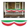 RED WHITE GREEN FABRIC BUNTING -Spirit Halloween bg50948rwg