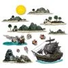 PIRATE SHIP AND ISLAND PROPS 2 PIRATE SHIP AND ISLAND PROPS -Spirit Halloween bg52013