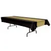 TABLE COVER BLACK GOLD 2 TABLE COVER BLACK GOLD -Spirit Halloween bg57940bkgd