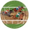 HORSE RACING PLATES 9IN 8PCS 2 HORSE RACING PLATES 9IN 8PCS -Spirit Halloween bg58045