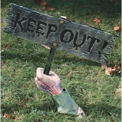 KEEP OUT WARNING FROM BELOW!