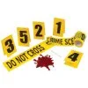 CRIME SCENE KIT W/BLOOD SPLAT -Spirit Halloween fw91305