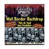 GHOSTLY BORDER ROLL 20FT X 1.5 -Spirit Halloween ghostly spirits border backdrop fm70486