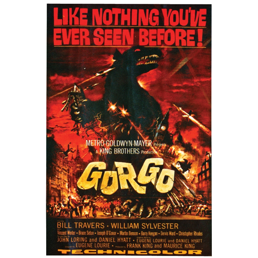 GORGO MOVIE POSTER CLING 3 GORGO MOVIE POSTER CLING