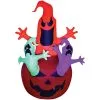 AIRBLOWN PUMPKIN W NEON GHOST -Spirit Halloween ss64266g