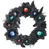 WREATH 15IN LU EYEBALL BLACK -Spirit Halloween ss75285